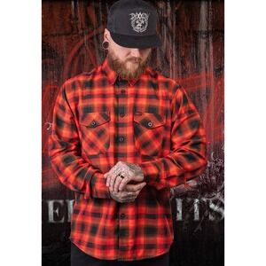 Dixxon Slayer Hell Awaits Flannel 2XL Limited‎ Edition Sold Out NWT Sealed